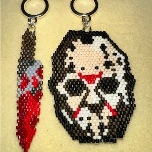 Hand made skitzerings Jason vorhees Friday the 13th character inspired pieces
